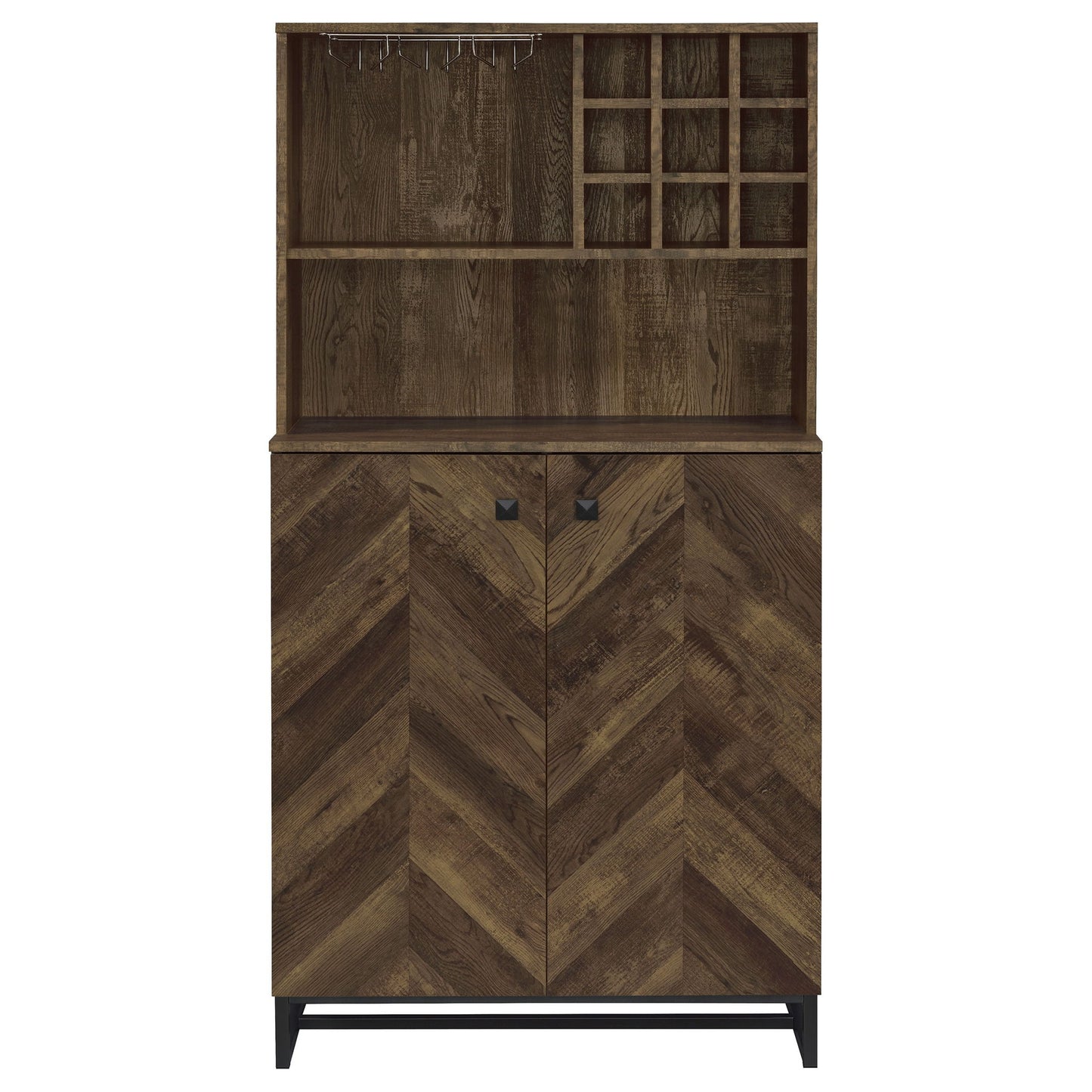 Harlie - 2 Door Wine Cabinet - Oak