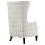Lindstrom - Wingback Accent With Contoured Back - Ivory White