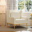 Elegant Curved Armrest Accent Armchair