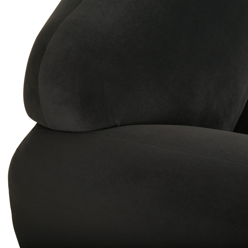 Sway - Upholstered Loveseat With Wood Legs And Round Arms