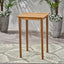 Outdoor Minimalist Acacia Wood Square Bar Table