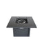 Outdoor Fire Pit Table With Lid High-Quality Materials - Gray