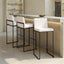 Fuji - Contemporary High Back Barstool Elegant Design