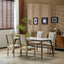 French Country Style Dining Chair With Upholstered Seating And Fluted Legs