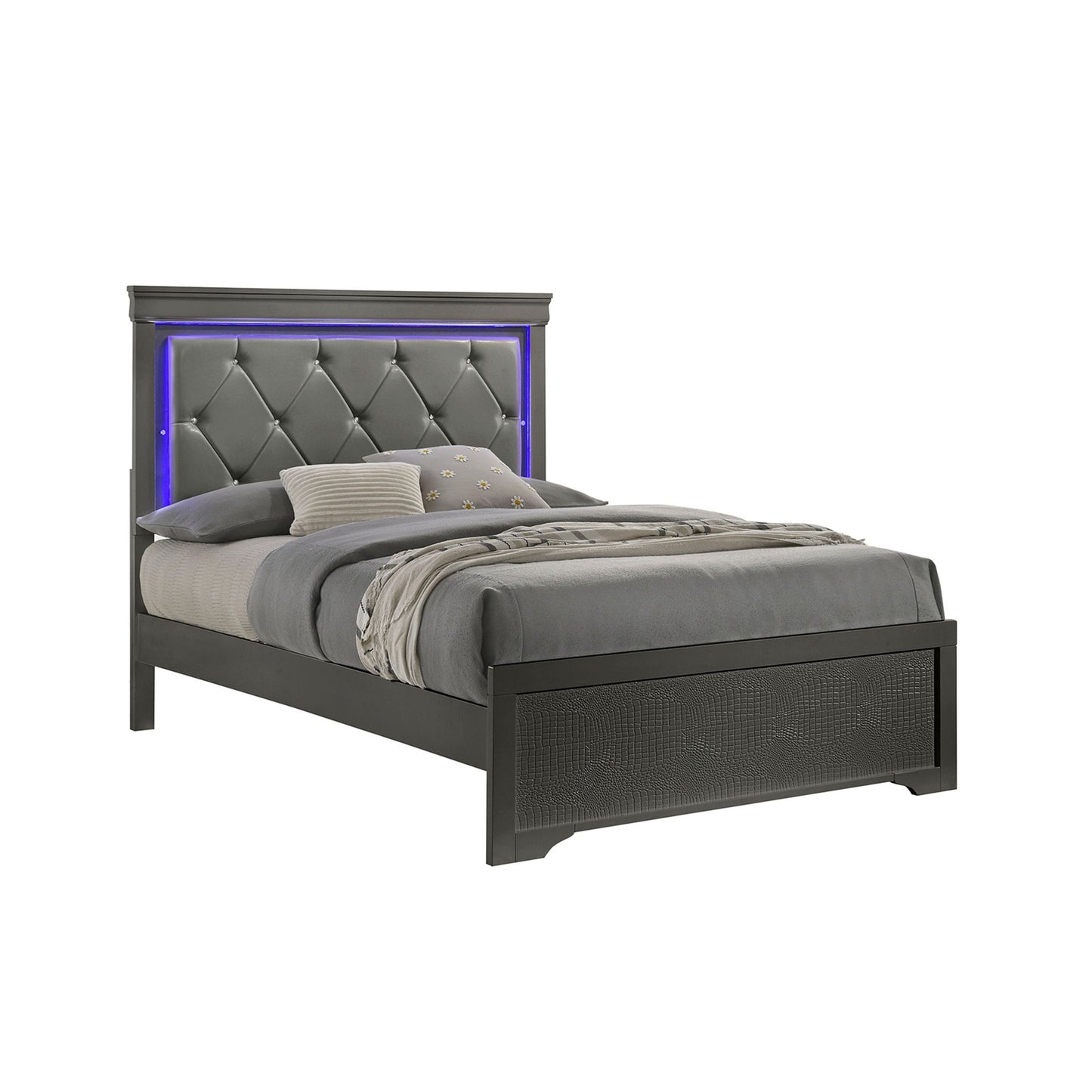 Blaze - Modern Bedroom Set With LED Headboard