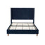 Peyton - Upholstered Bed With 54" High Headboard, Traditional Hand Buttoned Tufting