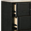 Opel - 6 Drawer Dresser - Black