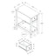 Accent End Table, 2 Tier, Narrow, Lamp, Storage Drawer, Charming Design