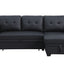 Upholstered Pull Out Sectional Sofa With Chaise