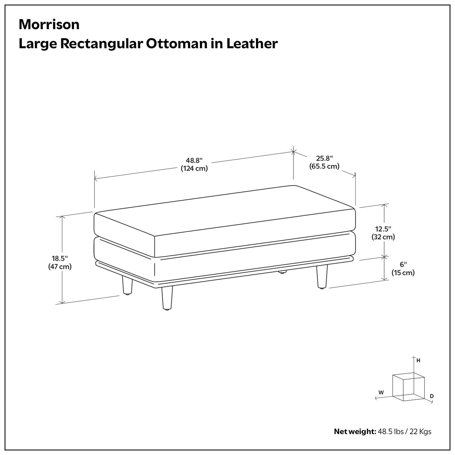 Morrison - Handcrafted Ottoman