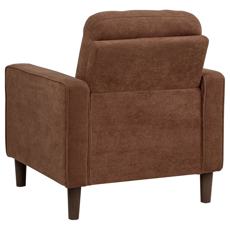 Heather - Track Arm Tufted Accent Chair - Rust