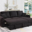 Veronica - Reversible Sleeper Sectional Sofa With Storage Chaise - Black