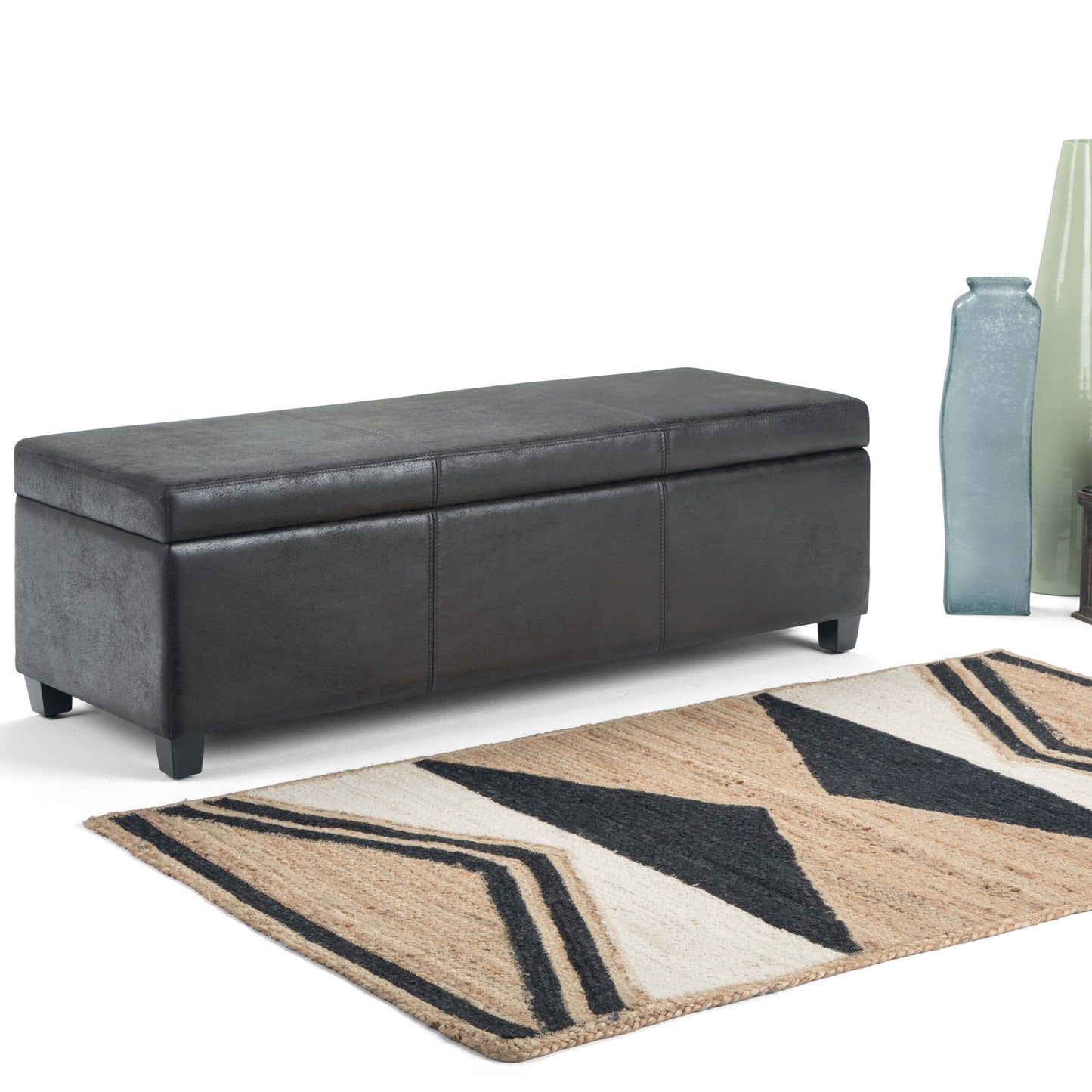 Avalon - Contemporary Storage Ottoman Bench
