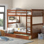 Bunk Bed With Ladders And 2 Storage Drawers