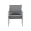 Modern Lounge Chair With Rope Accents And Cushions