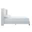 Hannah - Upholstered Wingback Bed Size / Tall Headboard Upholstered King Bed / Premium Textured Look / Minimalist Designs / No Box Spring Needed