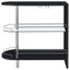 Karinna - 2 Tier Home Bar Table With Shelf - Silver