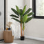 55" Tall, Artificial Plant, Banana Tree, Indoor, Faux, Fake, Floor, Greenery, Potted, Real Touch, Decorative - Green / Black