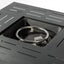 Propane Gas Fire Pit Table, 50000 Btu, Rectangular For Outside - Black