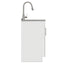Modern Shaker All-In-One Laundry Utility Sink And Cabinet With Pull-Out Faucet