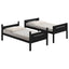 Bunk Bed With Built In Ladder, Safety Guardrails And Angled Access Step