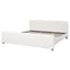 Luxury Upholstered Bed Frame With Curved Headboard & Footboard