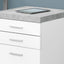 File Cabinet Rolling Mobile Storage Drawers Printer Stand For Office