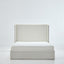 Caron - Upholstered Wingback Bed With High Headboard