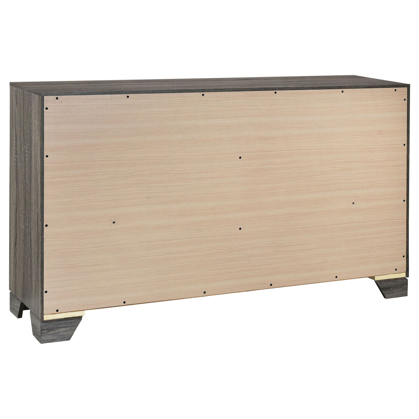 Funston - 6 Drawer Dresser Cabinet - Brown Oak