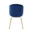 Chuchip - Side Chair (Set of 2) - Blue / Gold