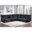 Hayden - Dual Power Reclining Sectional Sofa - Black