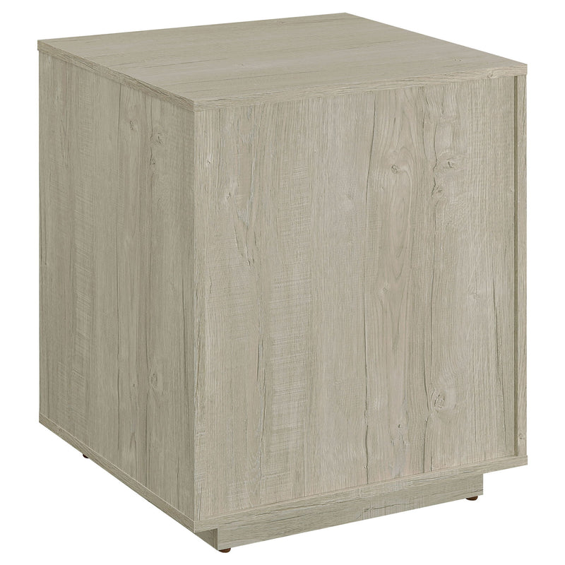 Loomis - 3 Drawer Home Office File Cabinet - White / Gray