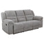 Sebring - 2 Piece Upholstered Reclining Sofa Set With Manual Recline - Gray