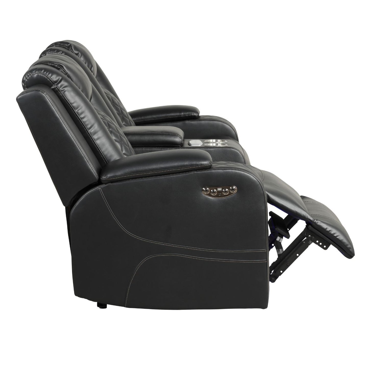 Benz - LED & Power Recliner With Adjustable Headrests And Ambient LED Lighting
