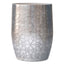 Johnsen - Geometric Pattern Accent Table - Antique Silver