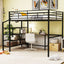 Loft Bed With Desk And Lateral Storage Ladder