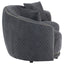 Lorraine - 2 Piece Upholstered Sofa Set With Tufting Trim - Dark Gray