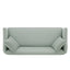 3 Seater Sofa With Wrap Around Armrests And Throw Pillows