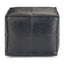 Bowen - Square Pouf - Black