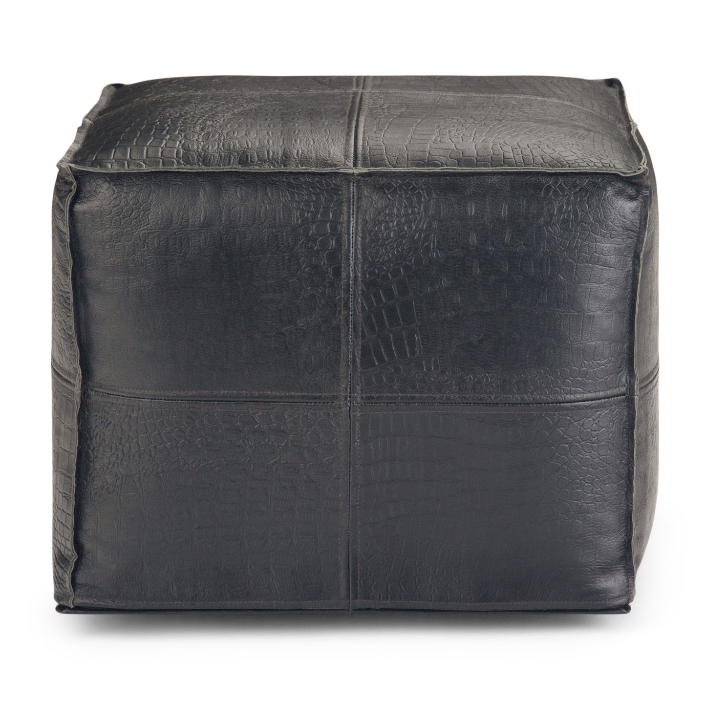 Bowen - Square Pouf - Black