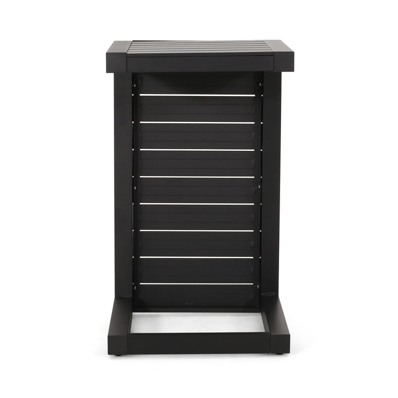 Aluminum Outdoor C - Shaped Side Table For Patio