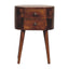 Mini Rounded Nightstand - Chestnut
