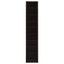 Rectangular Bookcase Tall Slim Storage With 9 Shelves - Brown