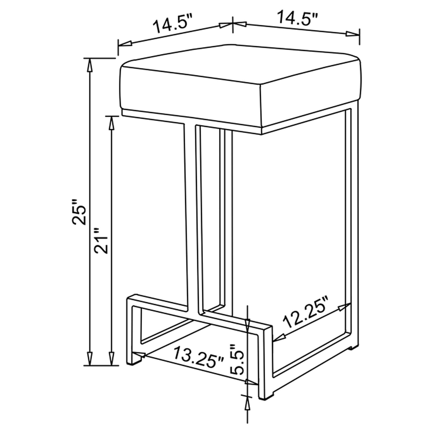 Upholstered Counter Height Stool