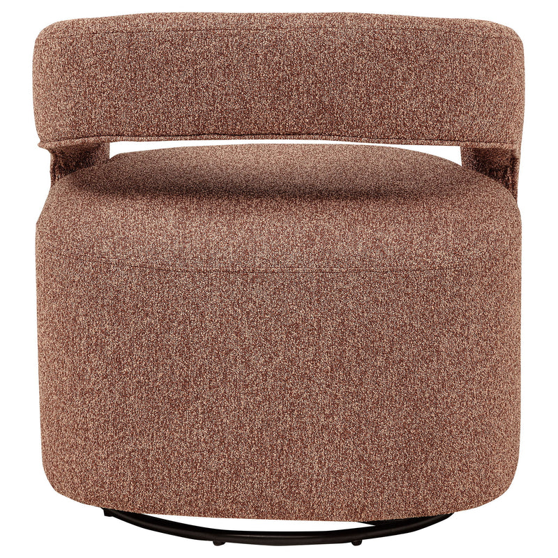 Brillia - Swivel Accent Chair - Burgundy