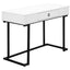 Computer Desk For Home Office, Glossy, Storage Drawer