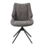 Malika - Side Chair With Swivel (Set of 2) - Brown Gray