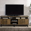 Ensata II - TV Stand - Rustic Oak / Black