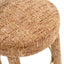 Penny - Round Arched Fully Upholstered Counter Stool (Set of 2) - Orange