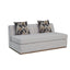 Channel - Armless Loveseat - Off White